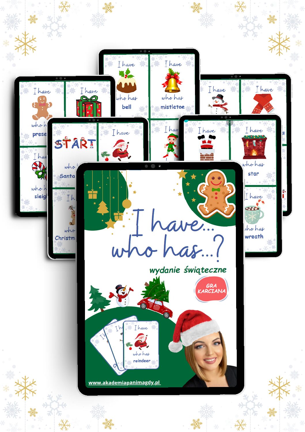 Karty do gry I Have...who has? w wersji świątecznej (Produkt cyfrowy)